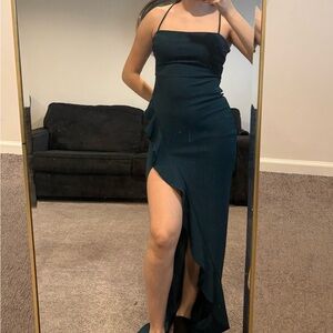 Windsor Teal High Low Dress